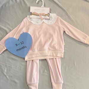 Shabby Chic - NWT - Pink and White Cozy 3-piece set